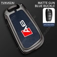 thumbnail image 5 of Zinc Alloy Leather Car Key Cover For Audi A6 D style 3 buttons Fashion Car Remote Key Cover Case, 5 of 5