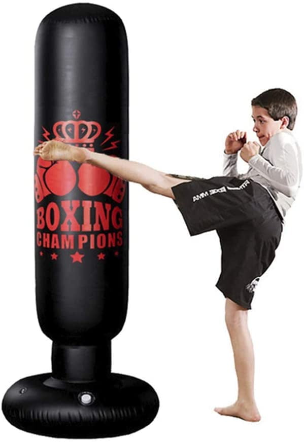 Free Standing Boxing Punch Bag Heavy Duty MMA/MArtial Arts Floor Dummy Kicking 