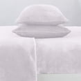 thumbnail image 4 of Great Bay Home Solid Velvet Plush Warm and Cozy Fleece Sheet Set  (Twin, Lilac), 4 of 6