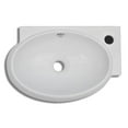 thumbnail image 6 of vidaXL Ceramic Sink Basin Faucet & Overflow Hole Bathroom White, 6 of 7