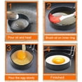 thumbnail image 6 of Jokapy 3 Pack Egg Rings Mold for Griddle, 8" Omelette Pancake Mold, with Oil Brush & Egg Separator, 6 of 12