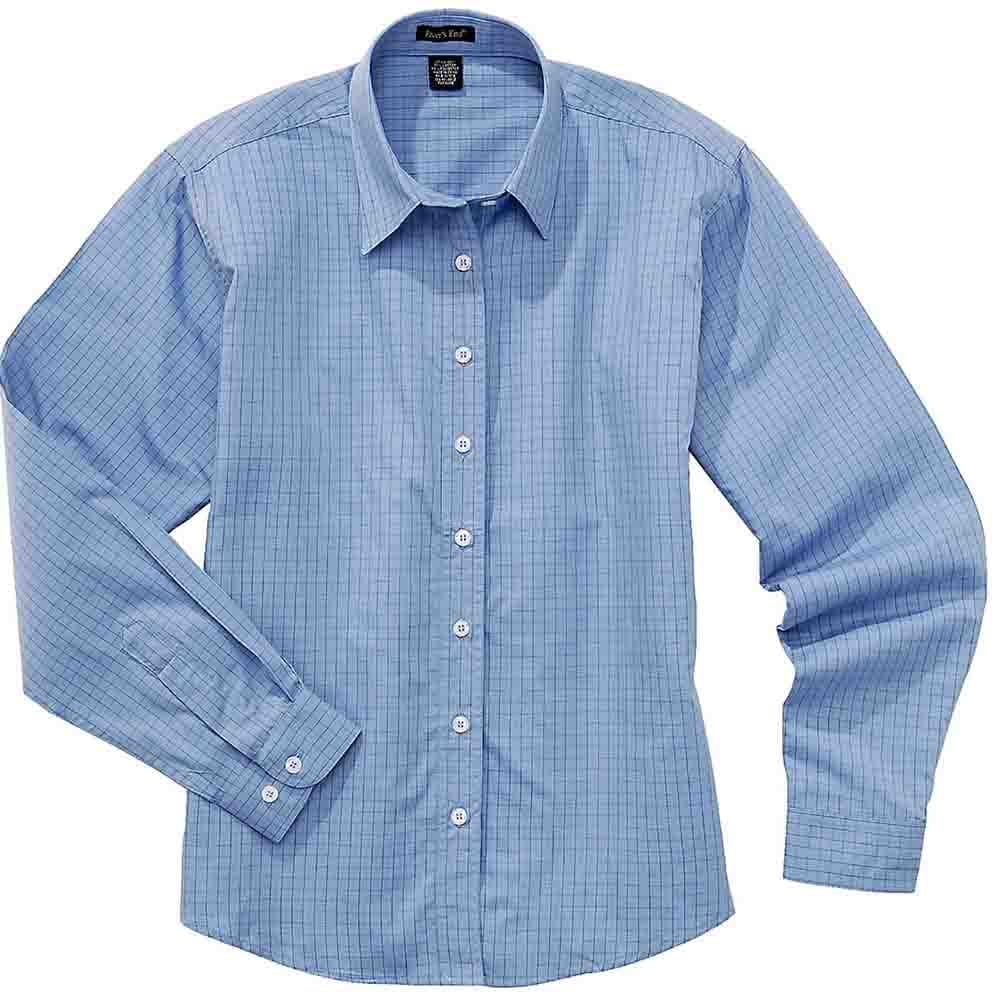 River's End River's End Ezcare Check Woven Shirt Womens Top Casual