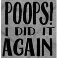 thumbnail image 2 of Poops I Did it Again Potty Training Romper Boys or Girls Infant Baby Brisco Brands NB, 2 of 6