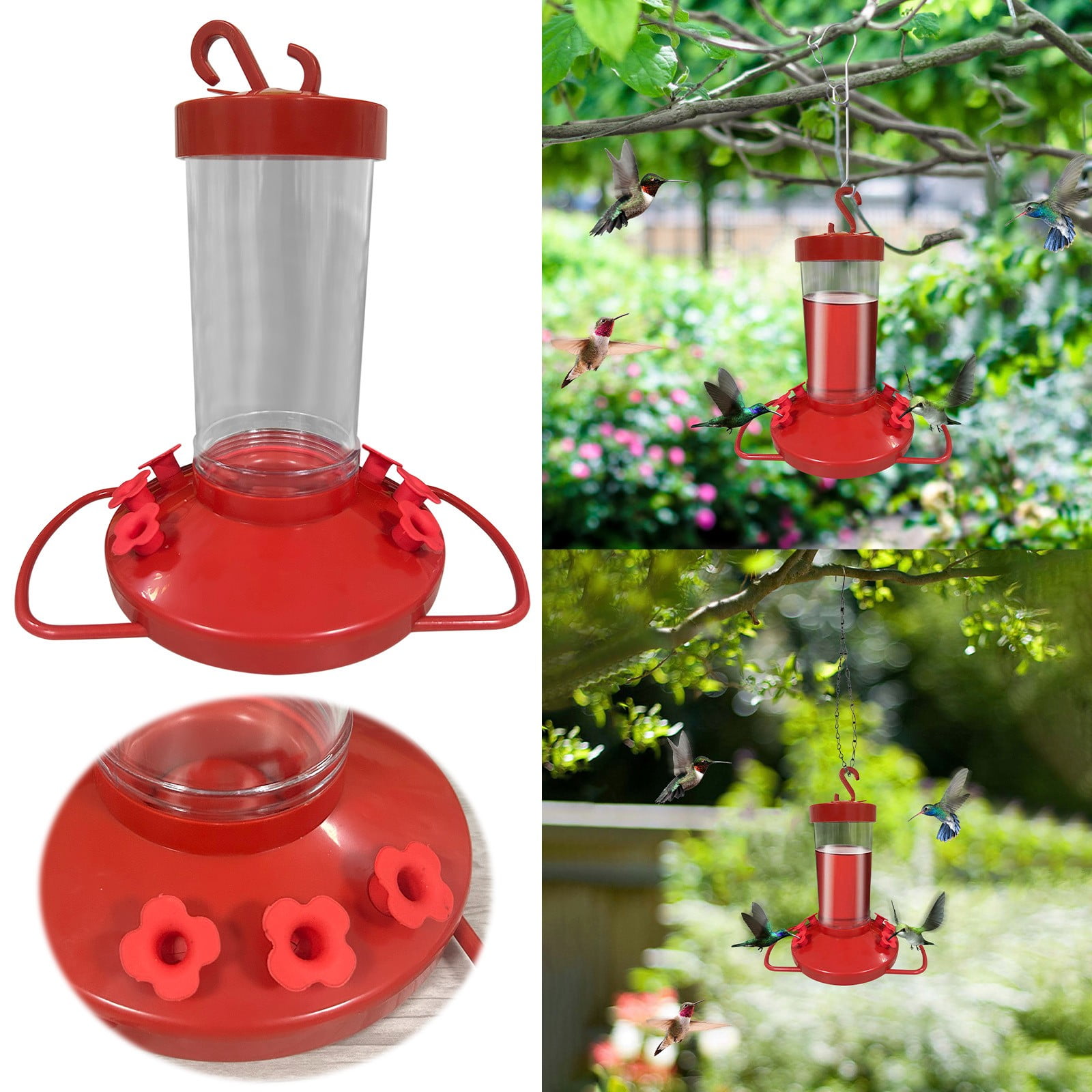 Daiosportswear BeeProof Hummingbird Feeder Kit 32oz Nectar Capacity