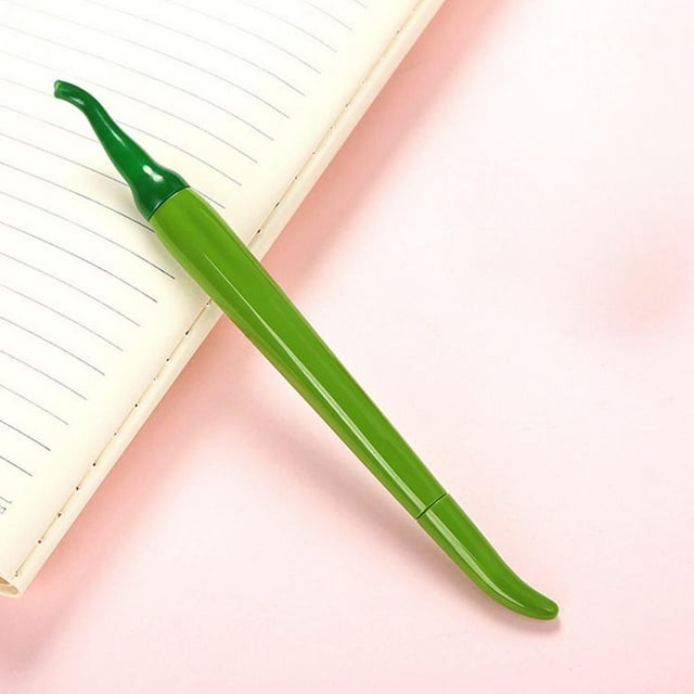 Feltree Chili Shaped Vegetable Styling Gel Ink Pen with 0.5mm Fine Tip, Writing Pen for Students and Office Supplies, Multifunctional for Drawing and Signing