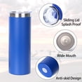 thumbnail image 2 of Muka 20 oz. Stainless Steel Skinny Tumbler, Powder Coated Straight Tumbler-Red, 2 of 4