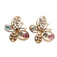 thumbnail image 4 of 1 par de Aretes de mariposa Perfecl de Aleación dorada para boda 21mm x 16mm, 4 of 6