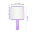 thumbnail image 2 of Unique Bargains 2pcs Delicate Square Handheld Mirrors for Personal Grooming Purple, 2 of 5