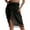 Black, variant on Women Solid Color Tassel Beach Wrap Sarong Cover Up Chiffon Swimsuit Wrap Skirts