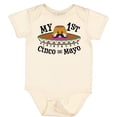 thumbnail image 3 of Inktastic My First Cinco De Mayo Sombrero and Mustache Boys or Girls Baby Bodysuit, 3 of 5