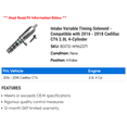 thumbnail image 2 of Intake Variable Timing Solenoid - Compatible with 2016 - 2018 Cadillac CT6 2.0L 4-Cylinder 2017, 2 of 2