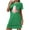 Green, variant on MuZeFu Nightgowns for Women Plus Size Clearance Sale Women's Oversized Short Nightgown Fashion Chest Print Short Sleeve Nightdress