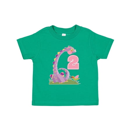 

Inktastic 2nd Birthday Dragon 2 Year Old Girl Gift Toddler Toddler Girl T-Shirt