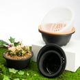 thumbnail image 3 of Visland 2Pcs Succulent Pot Shatterproof Breathable Plastic Hollowed Design Bonsai Pot for Home, 3 of 8