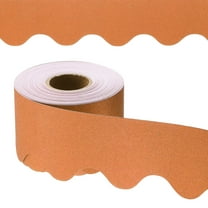 Uxcell Glitter Bulletin Board Border, 65.6 Feet Poster Chalkboard Cork Decoration Trim Scalloped Borders Wall Decor for Classroom Office Locker, Orange