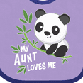 thumbnail image 4 of Inktastic My Aunt Loves Me Cute Panda Boys or Girls Baby Bib, 4 of 4