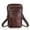 Coffee Brown, variant on Adjustable Crossbody Bag for Men Women - Multi-Pocket Phone Holder & Wallet Design