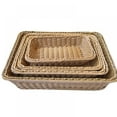 thumbnail image 6 of Hand-woven Bamboo Storage Basket Fruit Candy Dish Rattan Bread Basket, 6 of 8
