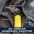 thumbnail image 2 of GlowShift 1994-2003 Ford 7.3L Power Stroke Oil Cooler Sandwich Adapter, 2 of 4
