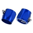 thumbnail image 1 of Uxcell 2pcs 40mm Hose Finisher Clamp Aluminium Alloy Fuel Line Hose Clips, Blue, 1 of 7