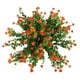 thumbnail image 5 of 24 Unids Flores Artificiales Plantas Al Aire Libre, 8 Ramas Faux Plastic Greenery Arbustos Plantas Colgando Maceta Cocina Hogar Boda Oficina JardíN Decoración Naranja, 5 of 5