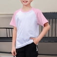 thumbnail image 2 of TOWED22 Boy's Short Sleeve Tees Crew Neck Graphic T-Shirts Funny Cartoon Print Casual Cotton Tops for Kids(Light Pink,6-7 Y), 2 of 4