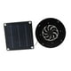 thumbnail image 4 of Ventilador de panel solar Ventilador redondo resistente a la intemperie 12V 20W Ventilador de ventilación alimentado por energía solar Ventilador de, 4 of 9