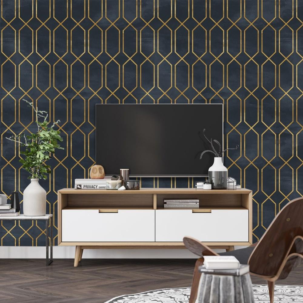 Peel and Stick Wallpaper Stripe Removable Wallpaper 15.75 in X 47.24 in