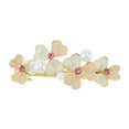 thumbnail image 5 of Unique Bargains 1 Pc Hair Clips Exquisite Rhinestone Hair Clip Hairdo Clip Pink Beige Gold Tone, 5 of 5