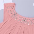 thumbnail image 4 of Fldy Kids Girls Sleeveless Pageant Formal Ball Gown Chiffon Wedding Junior Bridesmaid Dress Pink 10, 4 of 5