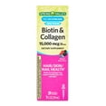 Spring Valley Biotin & Collagen Liquid, Natural Berry, 15000 Mcg, 1 fl
