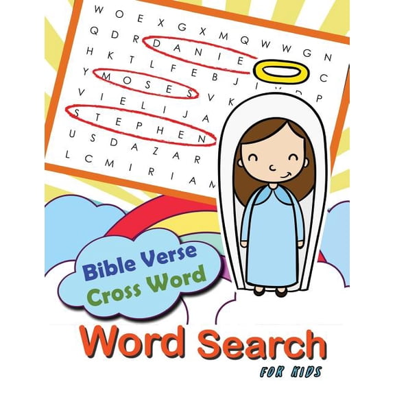 Bible Study Game for Kids Bible Verse Cross word Word Search for Kids: Word Search & Cross Word Game for Bible Study for Kids Ages 6-8, Book 3, (Paperback)