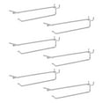 thumbnail image 1 of ELAYARD 6Pcs Pegboard Hooks Kit Silver Organization for Kitchens and Schools, 1 of 6