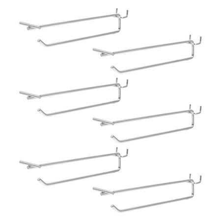 

6 Pcs Racking Shelving Shelves Wall Mounted Peg Board Hook Pegboard Tool Holder Organizer Kit Metal Signs Hanging Hooks