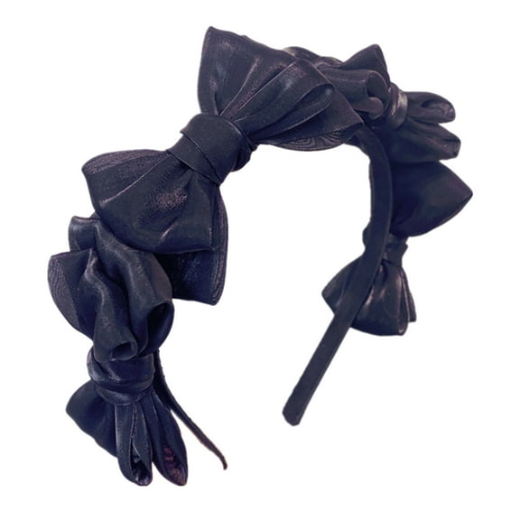 LULULION Black Bowknot Headband, Stylish and Comfortable, Perfect for Daily Wear