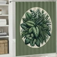 thumbnail image 5 of GOSMITH Durable and Washable Leaf Vintage Tropical Palm Tree Fern Banana Leaves Botanical Plant Shower Curtain, Multiple Sizes White, 5 of 6