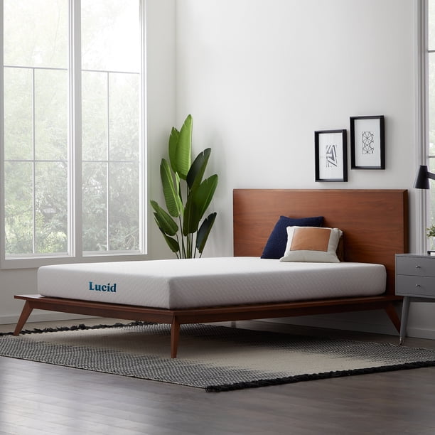 Lucid Bliss 10" Gel Memory Foam Mattress, Plush, Queen - Walmart.com