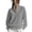 Gray, variant on CFLVAEK Half Zip Sweatshirt for Women Solid Color Lapel Workout Sweatshirts Casual Long Sleeve Fall Pullovers Gray XL
