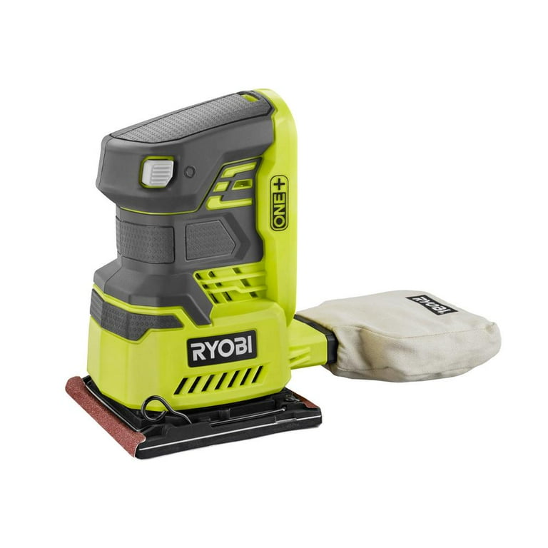 Ryobi 18-Volt ONE+ Cordless 1/4 in. Sheet Sander (Bare-Tool) with Dust Bag P440 Ryobi 18-Volt ONE+ Cordless 1/4 in. Sheet Sander (Bare-Tool) with Dust Bag P440