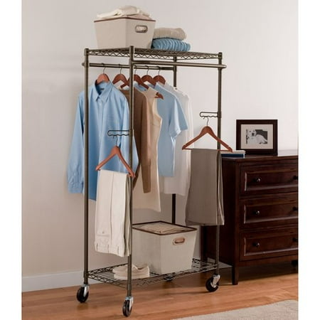 UPC 886096000748 Better Homes and Gardens Double Hanging Garment Rack Bronze upcitemdb