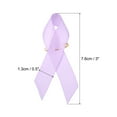 thumbnail image 2 of Uxcell 50 Pieces Lavender Polyester Ribbon Satin Pins, Awareness Ribbon Satin with Safety Pins, 2 of 6