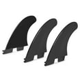 3PCS/Set FCS2 G5 Nylon Plastic Black Professional Surfboard Tail Fin
