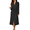 Black, variant on Ekouaer Robes for Women Long Sleeve Knit Kimono Bathrobe Soft Lightweight Loungewear Ladies Cotton Sleepwear