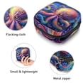 thumbnail image 3 of Octopus Period Pouch Sanitary Napkin Pouch Travel Makeup Bag Small under Clothes Travel Pouch - 4.7x6.6x6.6 in. Velvet, Sponge, 3 of 6