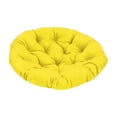 thumbnail image 3 of Hammock Chair Cushion Egg Chair Cushion Replacement Indoor or Outdoor Swing Chair Seat Cushion Pillow Round Thicken Chair Pad for Home Patio 60cmx60cm yellow, 3 of 10