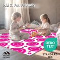 thumbnail image 4 of ODIKA 6'x9' Machine Washable Non-Slip Area Rug, Fuchsia Cheetah Motif Girly Flair High Traffic Rug, Pink, 330203, 4 of 5