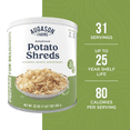 thumbnail image 2 of Dehydrated Potato Shreds Can, 31 Servings, Gluten Free Survival Food with 25 Year Shelf Life - Freeze Dried Emergency Food Supply for Camping, Prep & Everyday Meals, 2 of 8