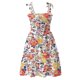thumbnail image 5 of Vestido maxi sin mangas con estampado de flores y cintura media para mujer Fridja  hjkh1556, 5 of 5