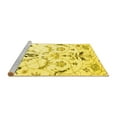 thumbnail image 2 of Ahgly Company Machine Washable Indoor Rectangle Abstract Yellow Contemporary Area Rugs, 2' x 5', 2 of 4