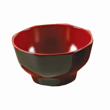 Yanco CR-3006 10 oz Two-Tone Bowl, Black & Red - 2.25 x 4.5 in. - Pack of 48